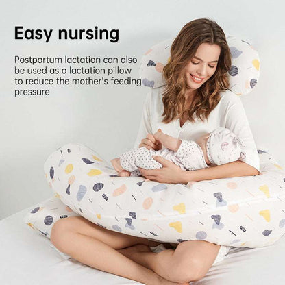 C-Shaped Maternity Pregnancy Body Pillow for Breastfeeding  Dream Tech Sleep