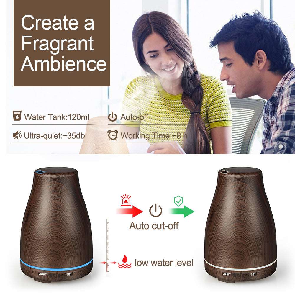 Air Home Humidifier | Wood Grain Ultrasonic Aroma Diffuser  Dream Tech Sleep