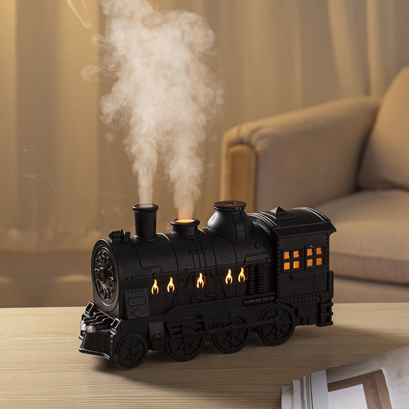 Train Shape Aromatherapy Diffuser | Double Spray Ultrasonic Air Humidifier with LED Lamp  Dream Tech Sleep