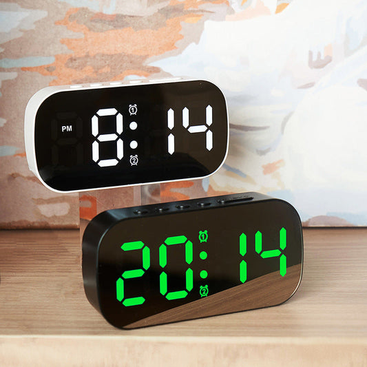 LED Digital Display Alarm Clock | Small Desktop Mirror Clock  Dream Tech Sleep