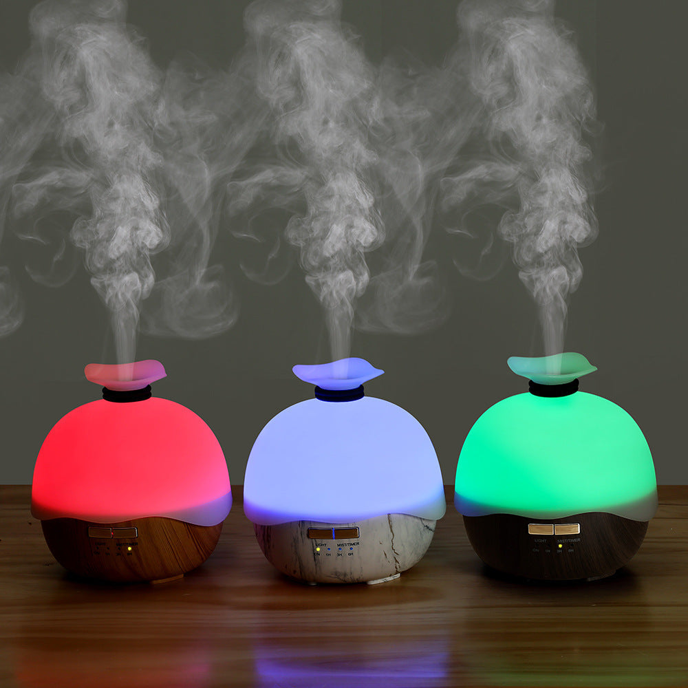 Wood Grain 400ml Ultrasonic Aroma Diffuser - Creative Humidifying Fragrance  Dream Tech Sleep