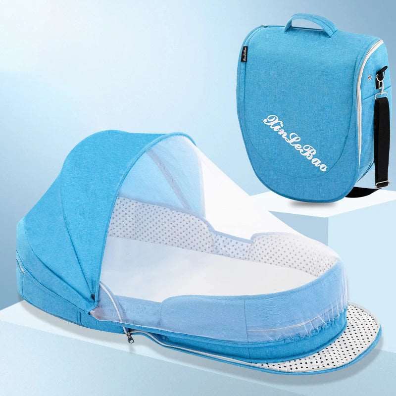 Baby Crib Multifunctional Folding Newborn Bed  Dream Tech Sleep