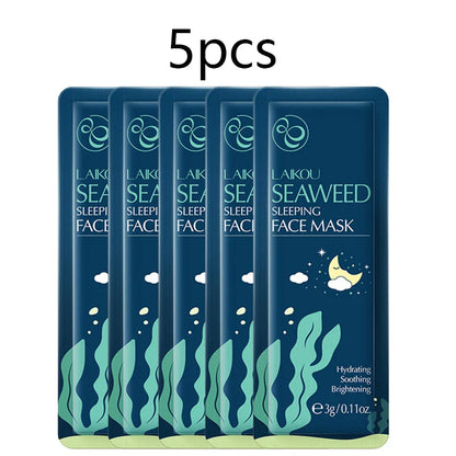 LAIKOU Sakura Seaweed & Snail Collagen Sleeping Mask - Nourishing & Repairing Skin Barrier  Dream Tech Sleep