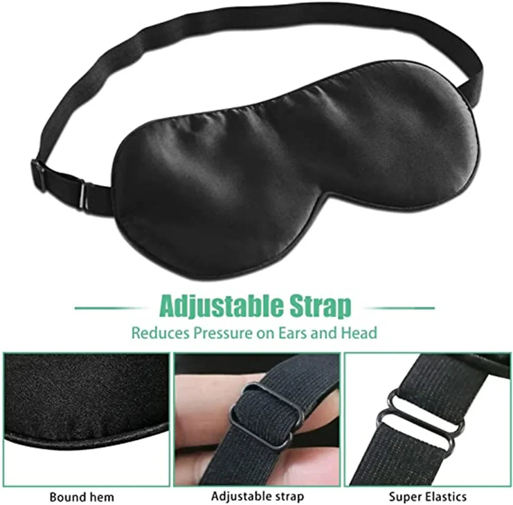 Silk Cotton Padded Eye Mask | Full Cover Light Block, Warm & Cold  Dream Tech Sleep