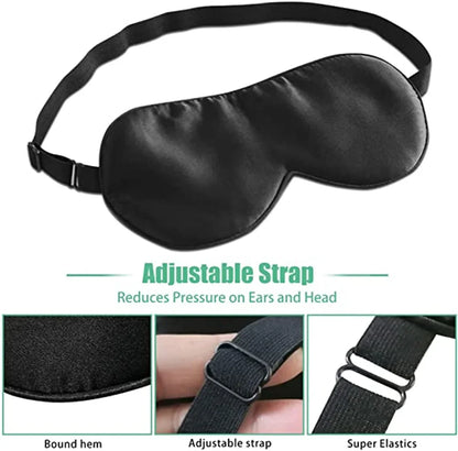 Silk Cotton Padded Eye Mask | Full Cover Light Block, Warm & Cold  Dream Tech Sleep