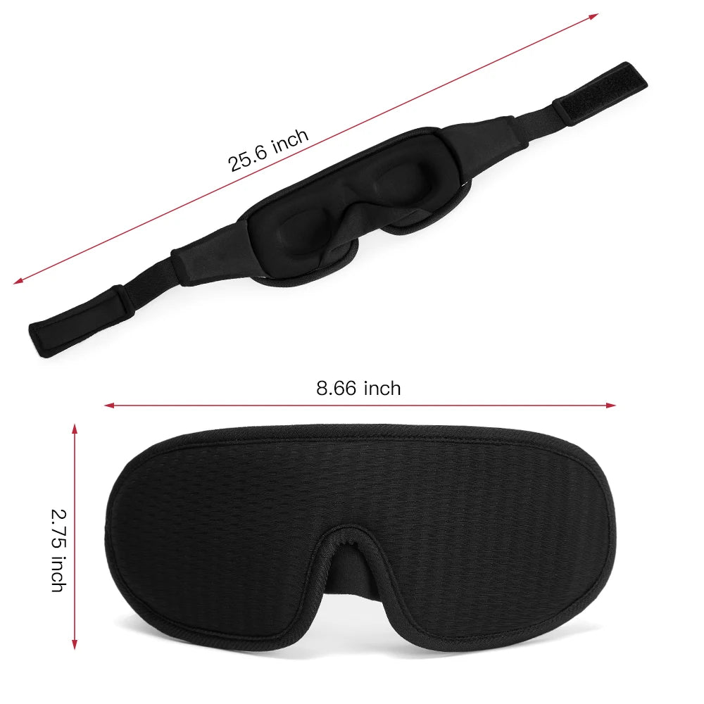 3D Sleeping Mask Block Out Light Soft Padded Sleep Mask For Eyes Slaapmasker Eye Shade Blindfold Sleeping Aid Face Mask Eyepatch  My Store