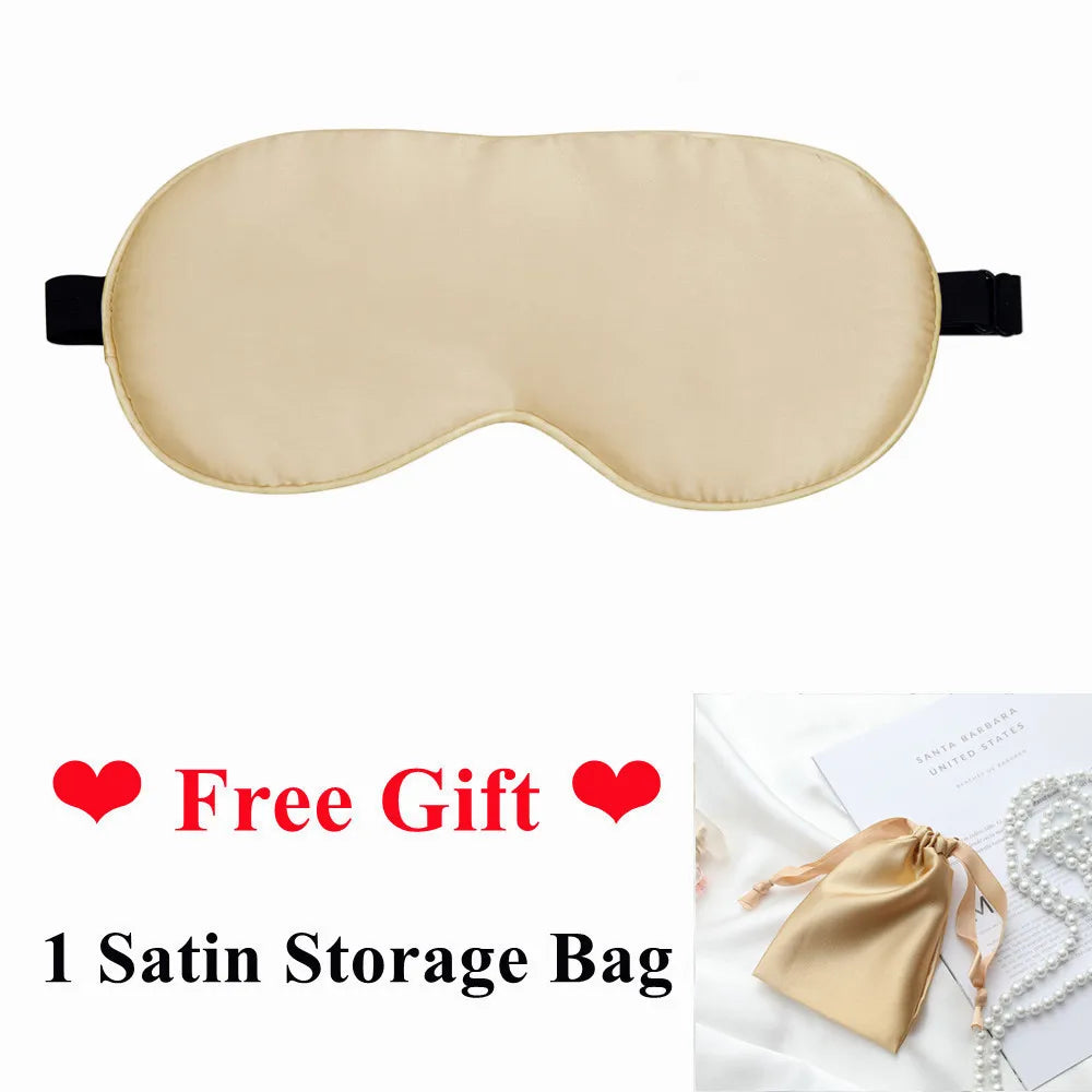 Silk Cotton Padded Eye Mask | Full Cover Light Block, Warm & Cold  Dream Tech Sleep