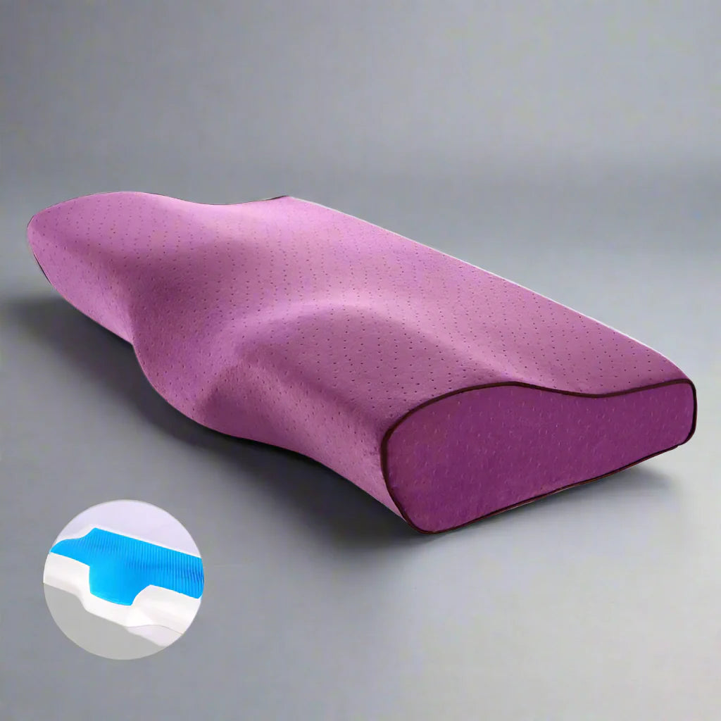 Memory Foam Gel Pillow with Ice-Cool Technology for Neck Support and Anti-Snore Relief  Dream Tech Sleep