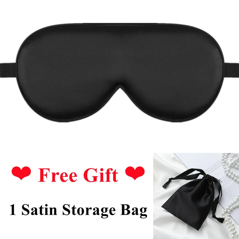 Silk Cotton Padded Eye Mask | Full Cover Light Block, Warm & Cold  Dream Tech Sleep