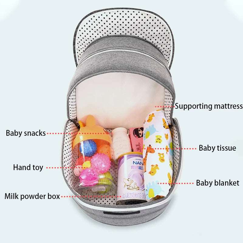 Baby Crib Multifunctional Folding Newborn Bed  Dream Tech Sleep