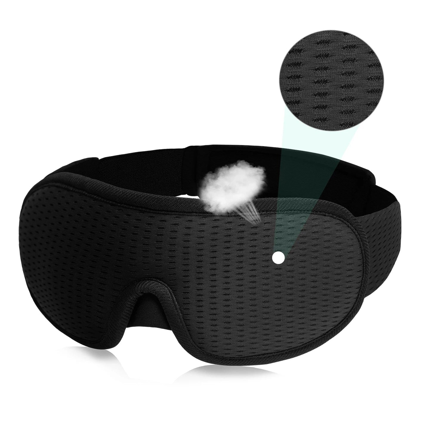 3D Sleeping Mask Block Out Light Soft Padded Sleep Mask For Eyes Slaapmasker Eye Shade Blindfold Sleeping Aid Face Mask Eyepatch  My Store
