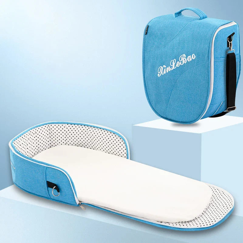 Baby Crib Multifunctional Folding Newborn Bed  Dream Tech Sleep