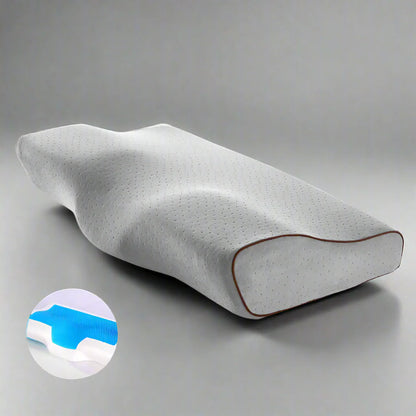 Memory Foam Gel Pillow with Ice-Cool Technology for Neck Support and Anti-Snore Relief  Dream Tech Sleep