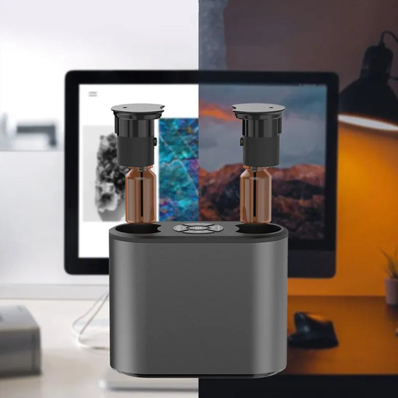 Waterless Aroma Diffuser - USB Aluminum Scent Nebulizer for Essential Oils For Home Hotel  Dream Tech Sleep