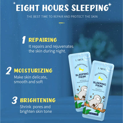 LAIKOU Sakura Seaweed & Snail Collagen Sleeping Mask - Nourishing & Repairing Skin Barrier  Dream Tech Sleep