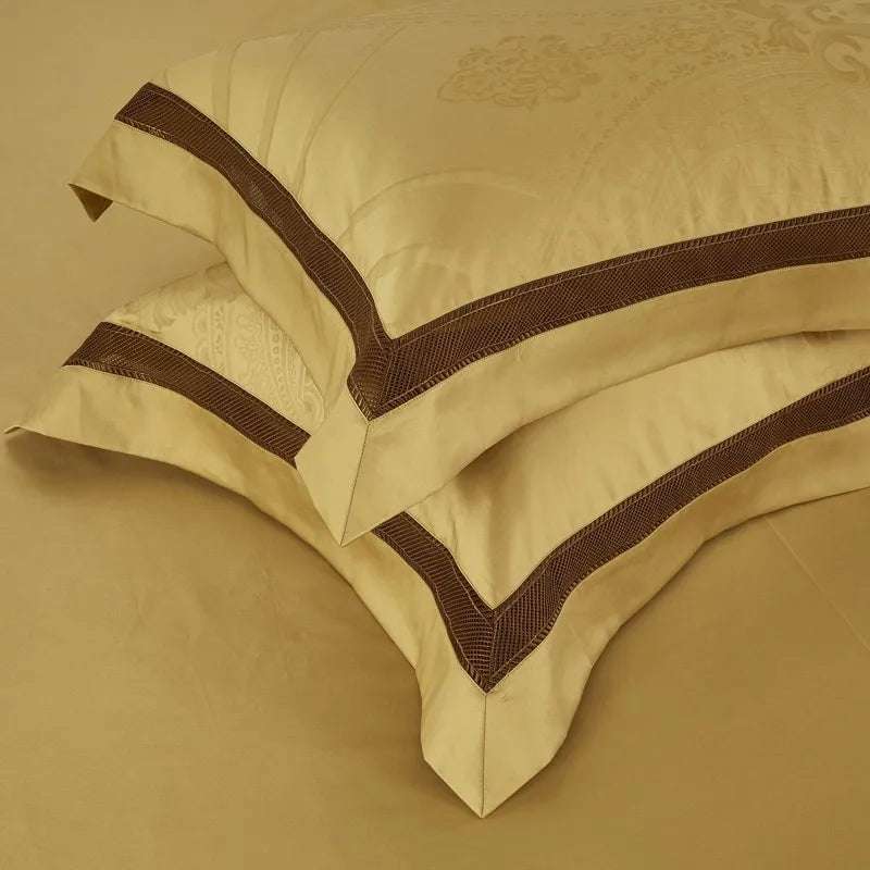 Damask Luxury Duvet Quilt Cover | Boho Jacquard 1000TC Egyptian Cotton Sateen Bedding Set  Dream Tech Sleep