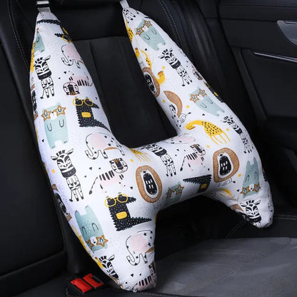 Adorable Kids Animal Travel Pillow for Comfy Journeys  Dream Tech Sleep