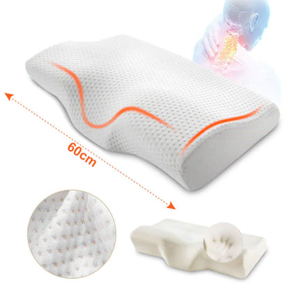Orthopedic Memory Foam Pillow for Neck Pain Relief and Better Sleep  Dream Tech Sleep
