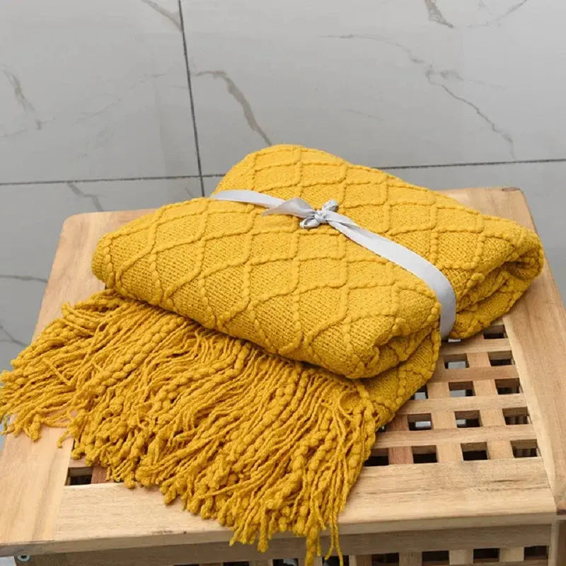 Inya Chunky Knit Blanket My Store