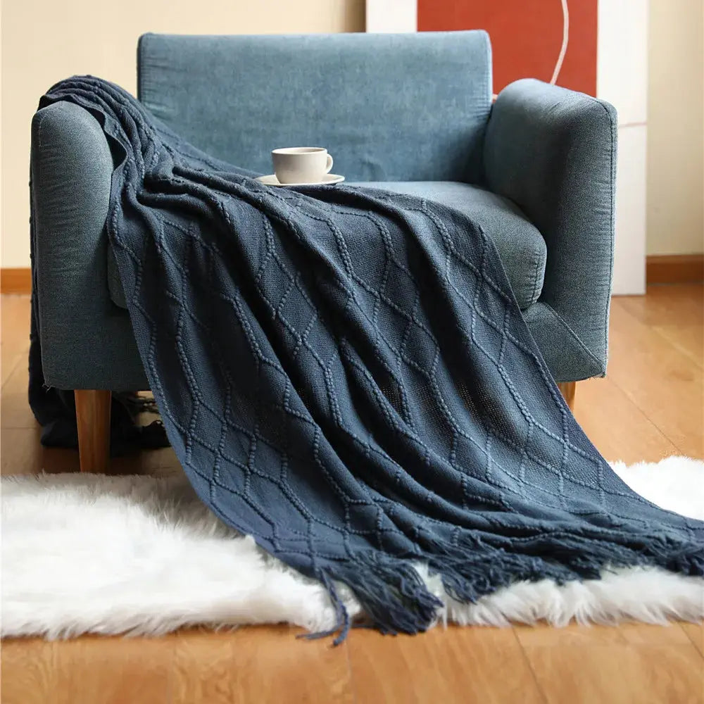 Inya Chunky Knit Blanket My Store