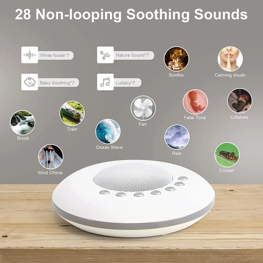 USB Rechargeable Baby White Noise Machine - Portable Sleep Aid  Dream Tech Sleep