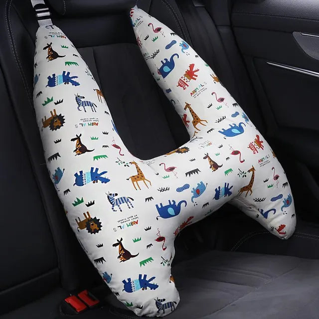 Adorable Kids Animal Travel Pillow for Comfy Journeys  Dream Tech Sleep