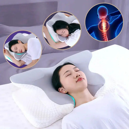 Memory Foam Cervical Pillow for Neck Pain Relief  Dream Tech Sleep