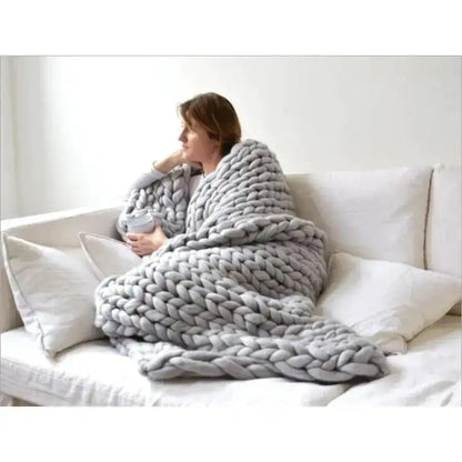 Zen Weighted Knitted Blanket for Calming and Relaxation  Dream Tech Sleep