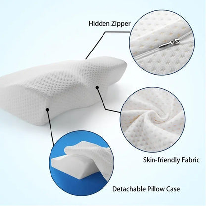 Orthopedic Memory Foam Pillow for Neck Pain Relief and Better Sleep  Dream Tech Sleep