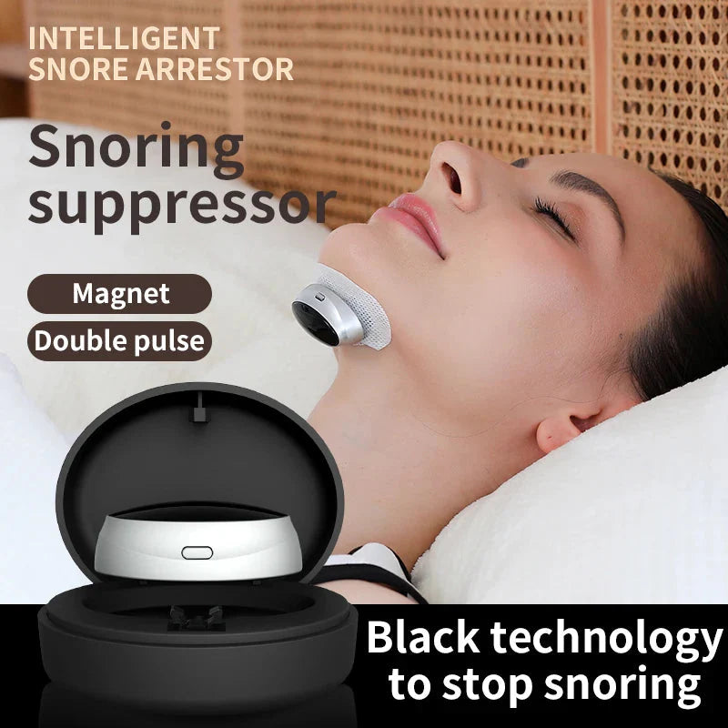 New Smart Anti Snoring Device Stop Snoring Dual Pulse Muscle Stimulator Anti Sleep Snoring Breathing Corrector Health Care  Dream Tech Sleep