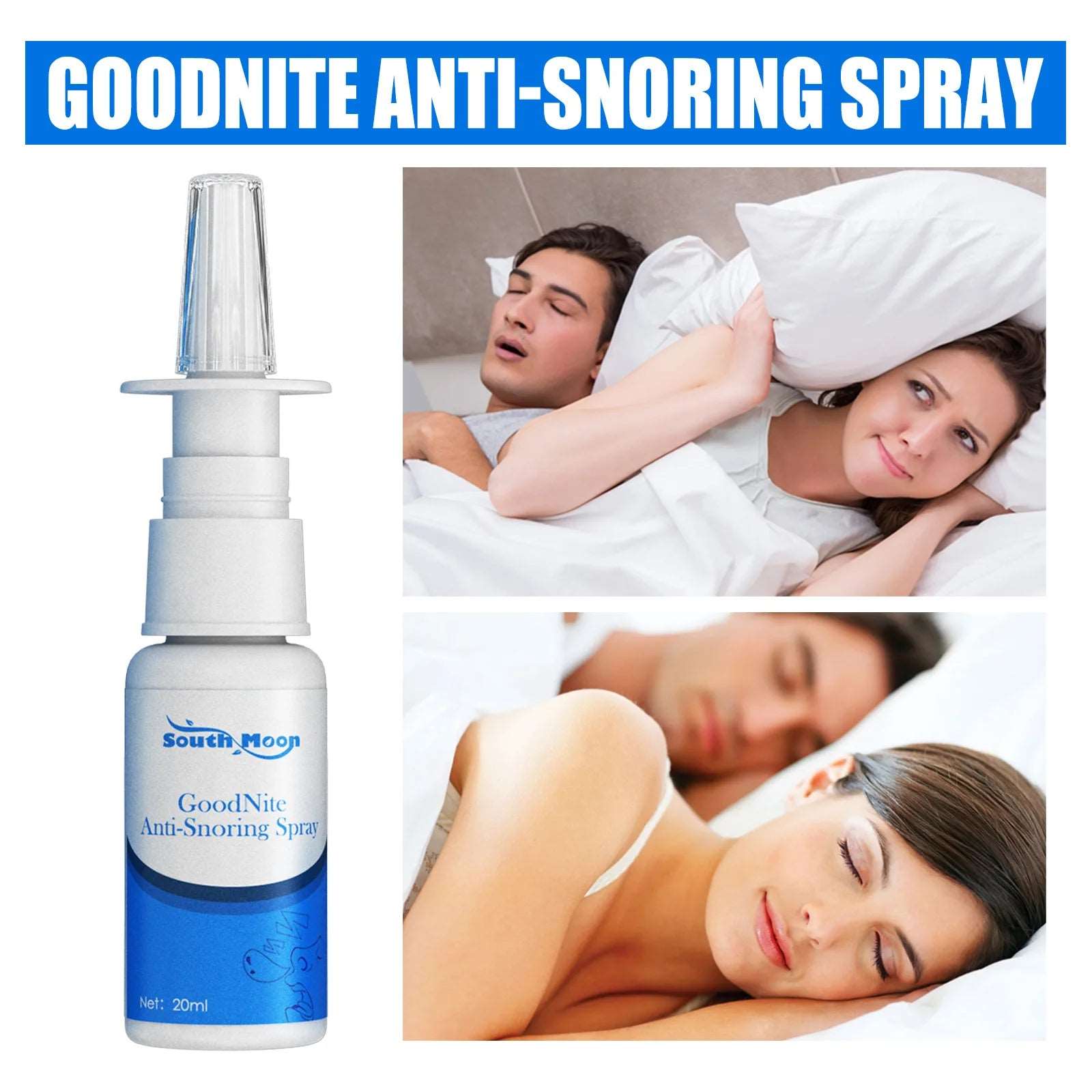 Anti Snoring Nasal Spray | Herbal Snore Relief & Nose Care  Dream Tech Sleep