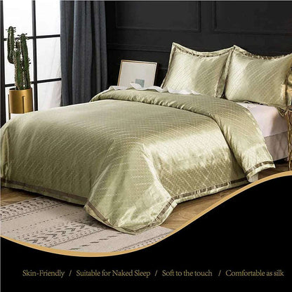 Bamboo Cotton Sateen Silk Bedding Set |Bed Linens, Pillowcase, Duvet Cover  Dream Tech Sleep