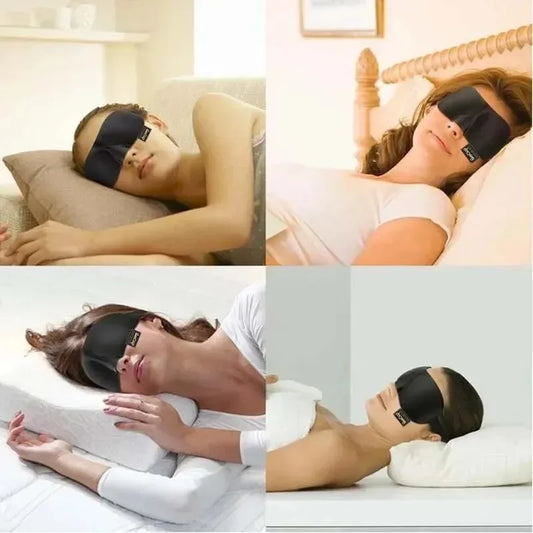 3D Sleep Mask Natural Sleeping Eye Mask Eyeshade Cover Shade Eye Patch Women Men Soft Portable Blindfold Travel Eyepatch 1Pcs  Dream Tech Sleep