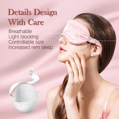 Imitated Silk Eye Mask | Breathable, Soft Comfort for Sleep & Travel  Dream Tech Sleep