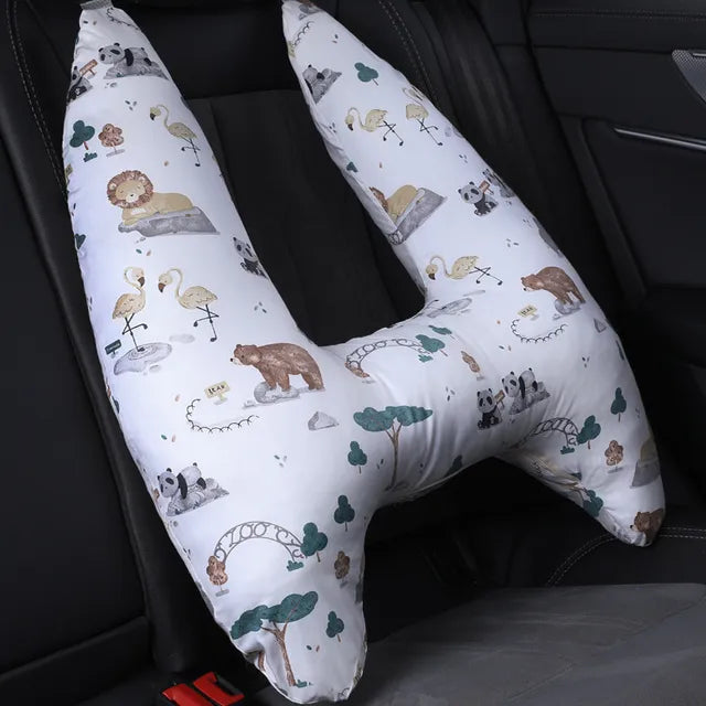 Adorable Kids Animal Travel Pillow for Comfy Journeys  Dream Tech Sleep