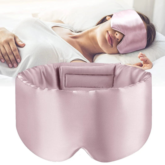 100% Mulberry Silk Sleeping Mask Eyepatch Blocking Light Eyemask Soft Padded Travel Sleeping Aid for Sleep Patch Slaapmasker  My Store
