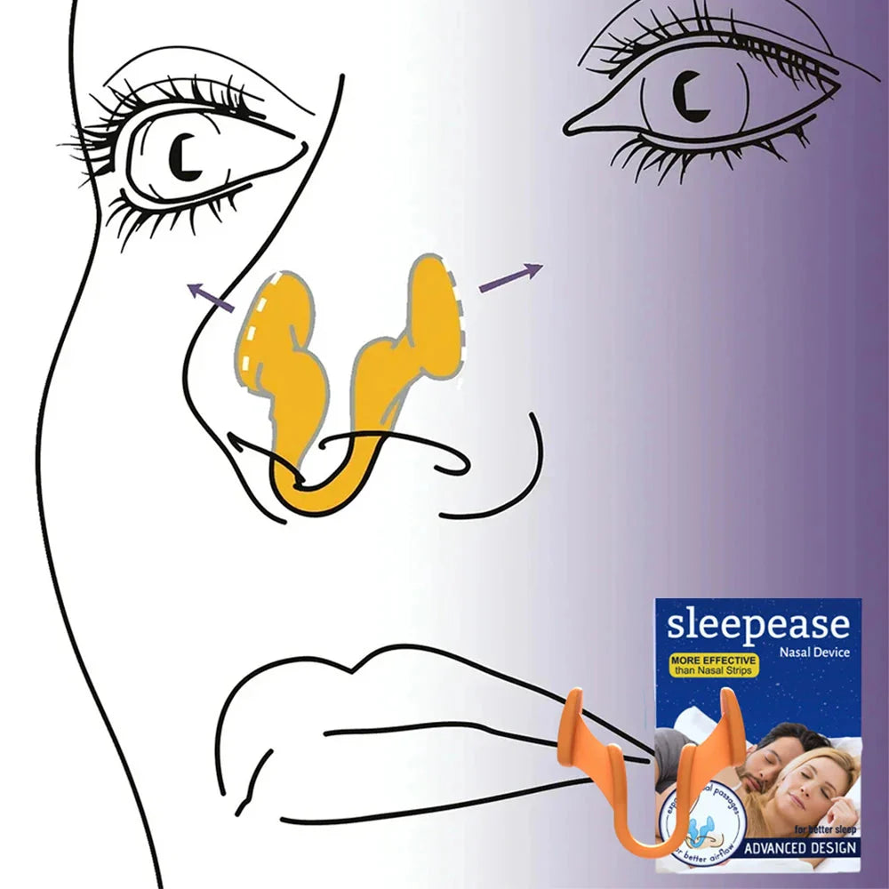 1~2Pcs Silicone Nose Clip Anti Snoring Nasal Dilator Stop Snore Aid Easy Breathe Improve Sleeping Rhinitis  Dream Tech Sleep