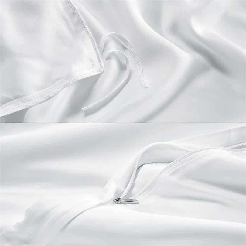 Dreamreal Pure Bamboo Bedding Set for Hotel Home Luxury Organic Bamboo Duvet Cover Fitted Bed Sheet Sets Pillowcase Cooling Soft  Dream Tech Sleep