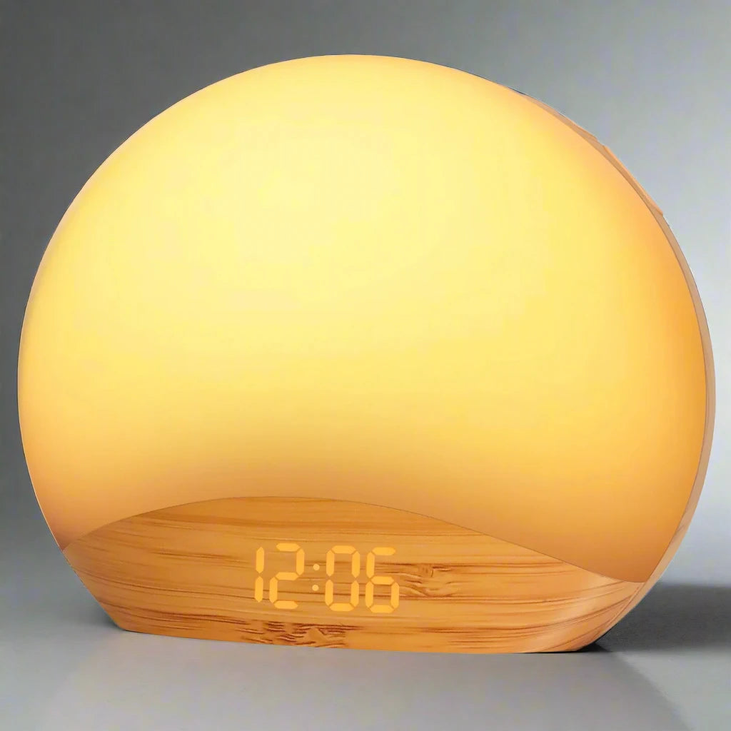 REACHER Wake Up Light Alarm Clock | Sunrise/Sunset, 8 Colors, 26 Sounds  Dream Tech Sleep