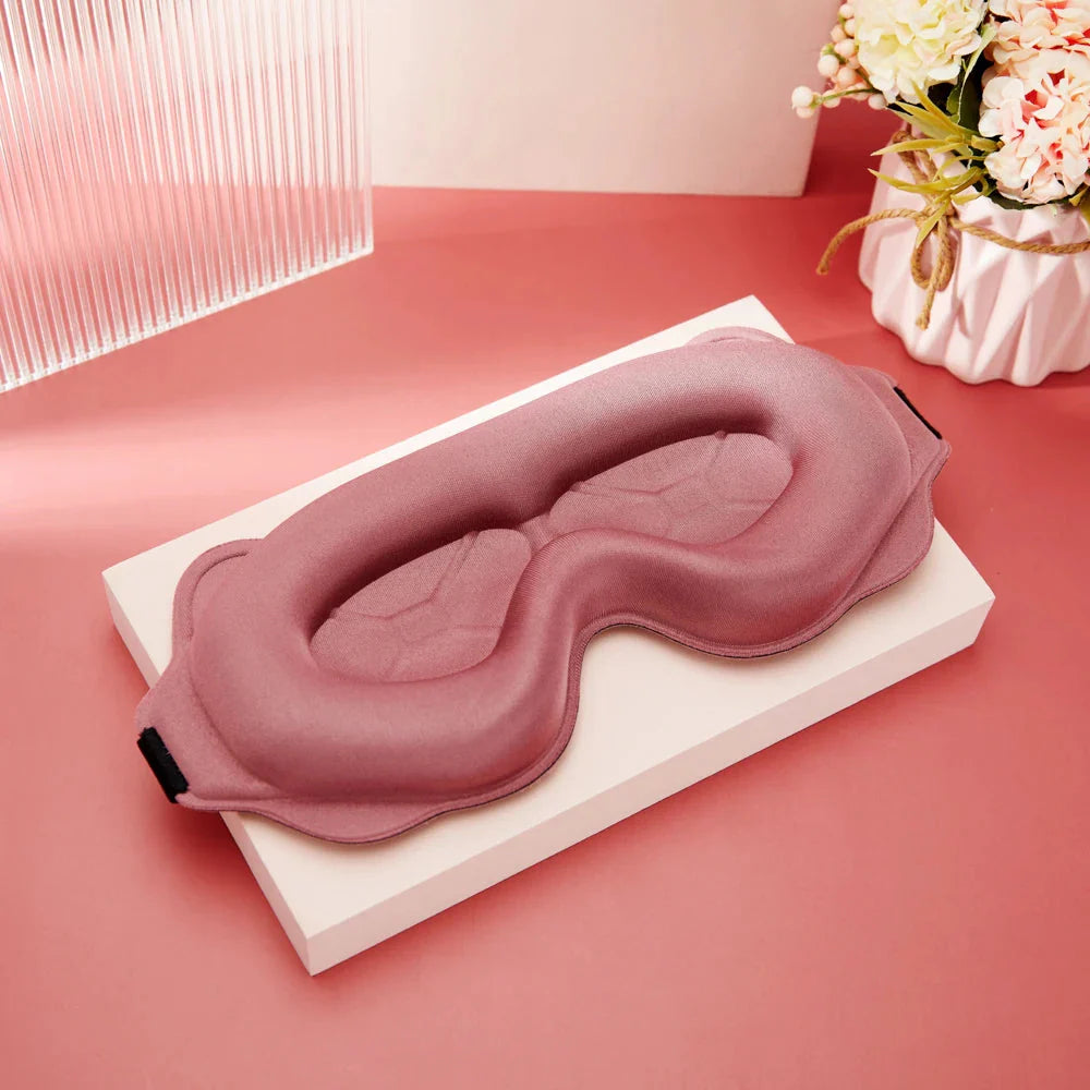 3D Sleep Mask Sleeping Aid Blindfold Block Out Light Portable Soft Memory Foam Face Mask Eyeshade Comfort Three Dimension Design  Dream Tech Sleep