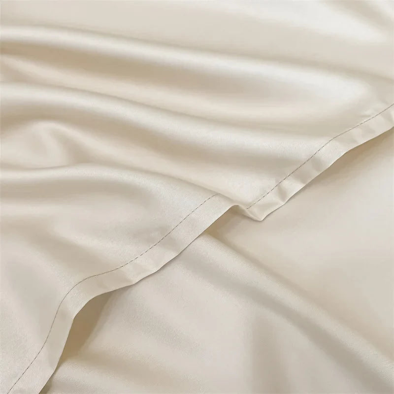 Organic Bamboo Bedding Set | Luxury Cooling Fitted & Flat Sheets, Silky Soft Pillowcase  Dream Tech Sleep