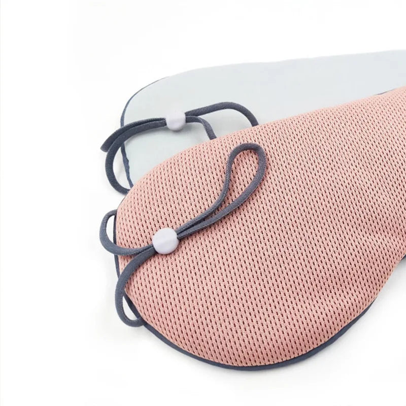Korean Style Ice Silk Dual-Use Travel Eye Mask - Light Blocking  Dream Tech Sleep