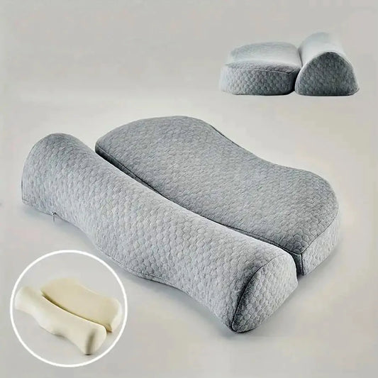 Adjustable Memory Foam Neck Pillow for Cervical Relaxation  Dream Tech Sleep