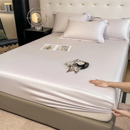 Bamboo Bed Sheet Set | Luxury Organic Fitted & Flat Sheets, Pillowcase for Double, Queen, King Size  Dream Tech Sleep