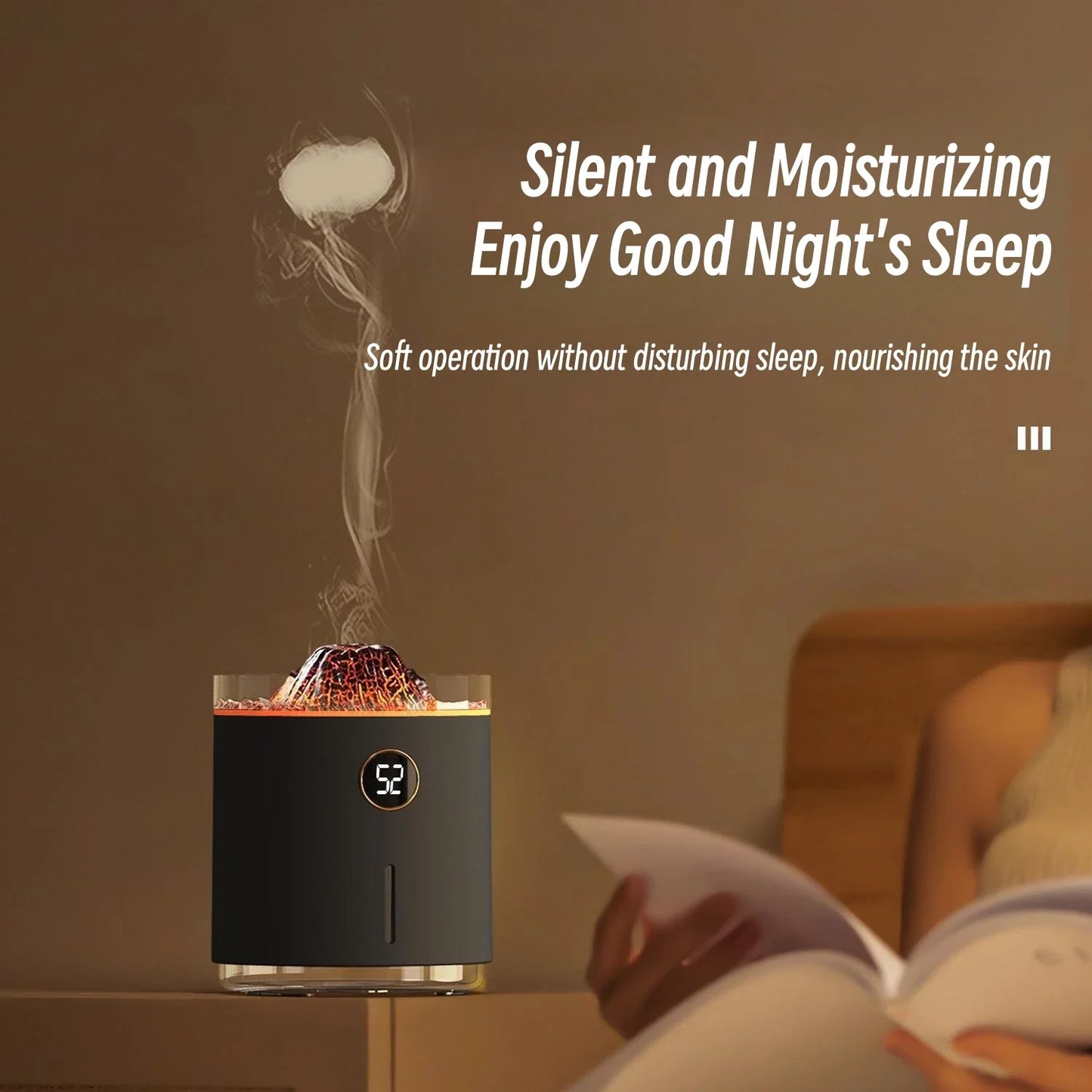 Volcano Flame Essential Oil Aroma Diffuser 350ML  Dream Tech Sleep
