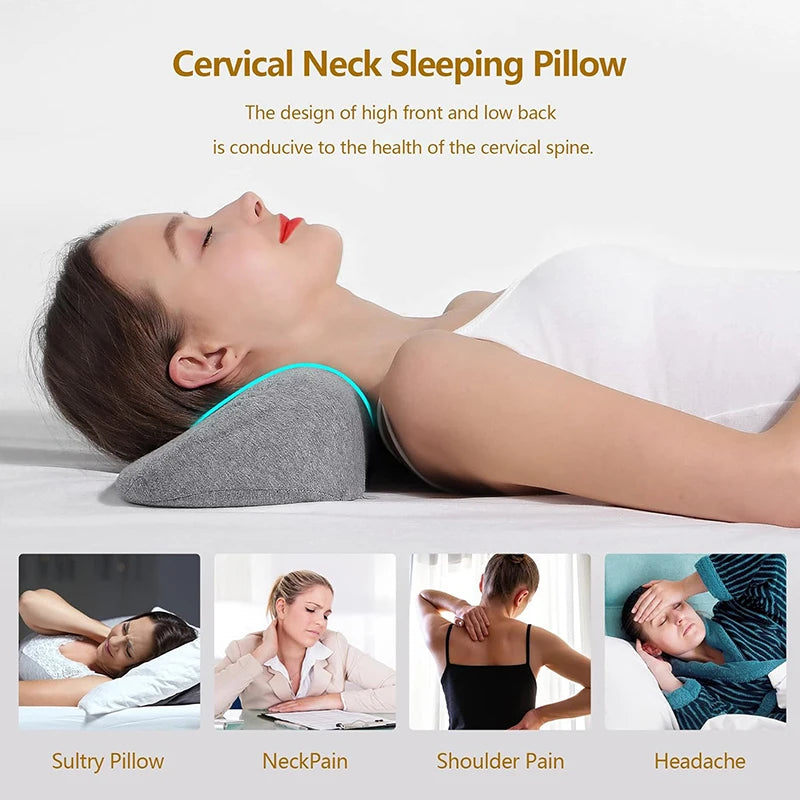 Cervical Pillow, Memory Foam Contour Pillow, Bed Pillows for Side Sleeper Ergonomic Orthopedic Sleeping Pillow, Neck Pillow  Dream Tech Sleep