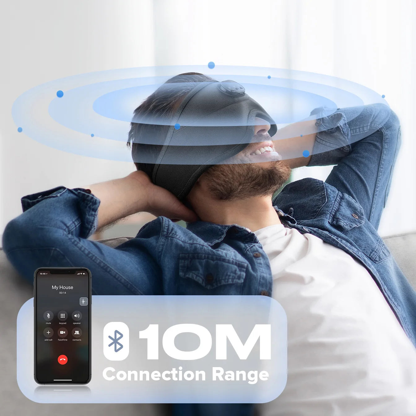 3D Bluetooth Sleeping Mask Headphones Eye Mask Comfortable Wireless Music Sleep Mask Noise Reduction Blackout Sleeping Mask  My Store