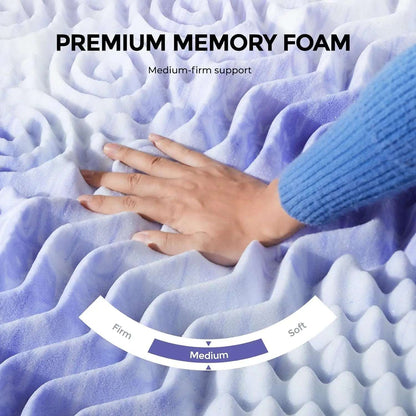 7-Zone Cooling Gel Memory Foam Mattress Topper  Dream Tech Sleep