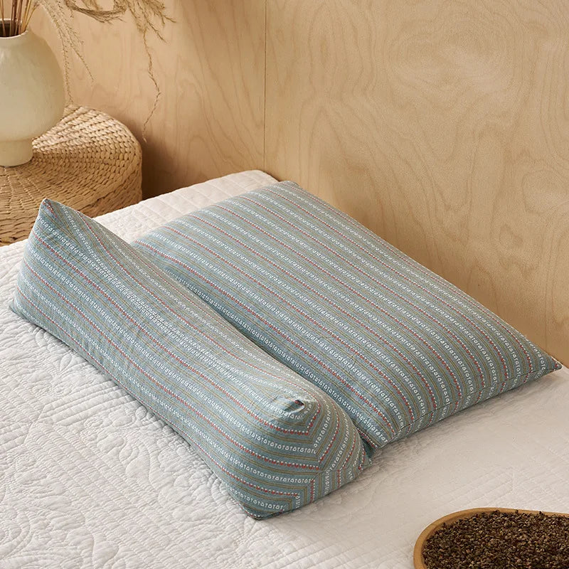 Cervical Protection Buckwheat Pillow Cotton Soft Breathable Neck Pillow Home Sleep Ergonomic Pillow Independent And Removable  My Store