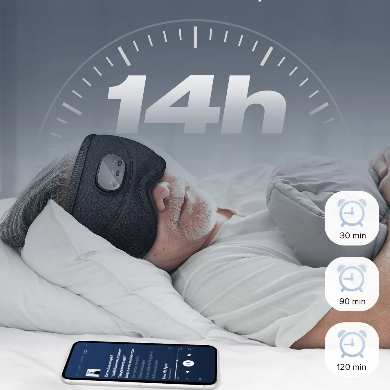 3D Bluetooth Sleeping Mask Headphones Eye Mask Comfortable Wireless Music Sleep Mask Noise Reduction Blackout Sleeping Mask  My Store